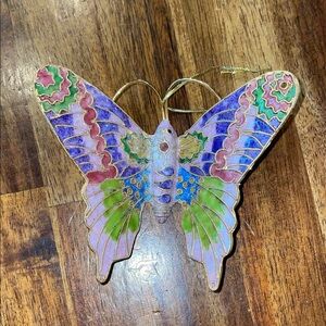Cloisonné Colorful Butterfly Ornament